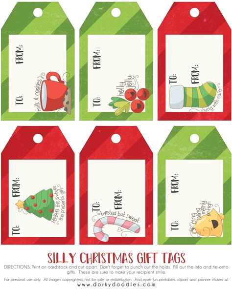 christmas gift tag making